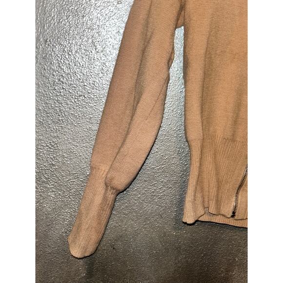 M Magaschoni Tan Zip Cardigan Sz S – Soft, Chic & Effortlessly Stylish! Casual - Picture 6 of 11
